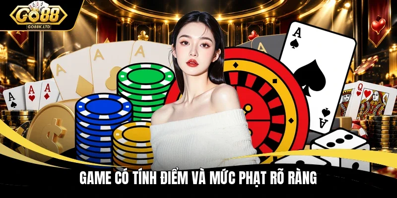 Game có tính điểm và mức phạt rõ ràng